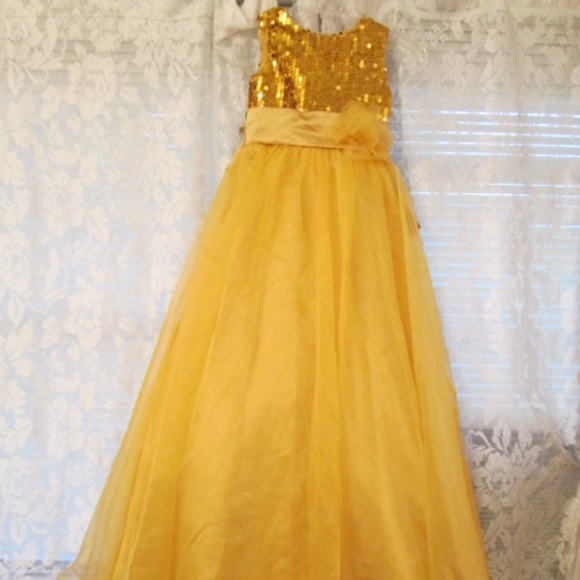 gold easter dress